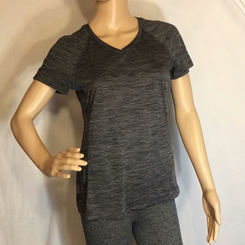 Women's Gray Mesh Shirt by Danskin Now, Sz S